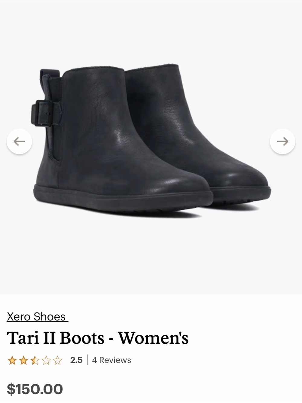 Xero Shoes Women's Tari II Ankle Boots - Black